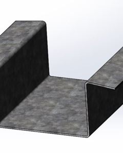Winch central support 200x448x2.7mm wz
